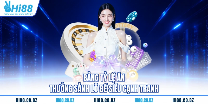 Bảng tỷ lệ ăn thưởng sảnh lô đề siêu cạnh tranh