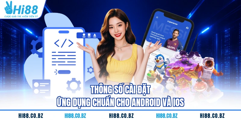 Thông số cài đặt ứng dụng chuẩn cho Android và iOS